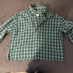 Wrangler Teal Plaid Casual Shirt